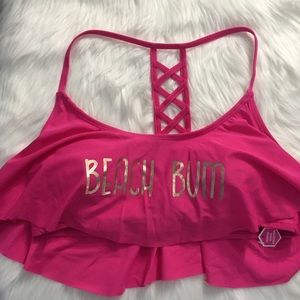 Women’s Swimwear Beach Bum Hot Pink Top Size L